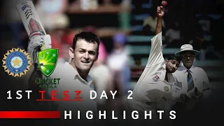 India vs Australia|2001|1st Test Day 2 Highlights|Mumbai