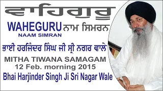 Waheguru Naam Simran By Bhai Harjinder Singh Ji Sri Nagar Wale