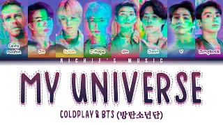 Coldplay & BTS (방탄소년단) - My Universe [Color Coded Lyrics Han|Rom|Eng]