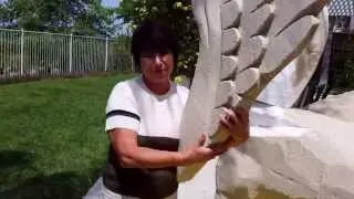 Мама Вера (73 года) делает грифона для фильма "Есфирь"! Декорации.