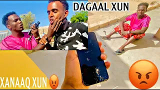 PRANK XUN || Waligay sidan uma xanaaqin || waa Mar labaadki layga jabiyay || broke my iphone