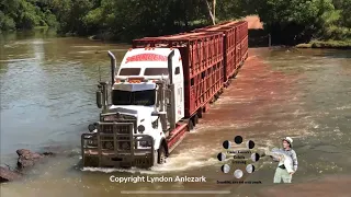 A cattle truck at Cahill’s Crossing