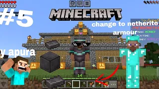 MINE CRAFT YOUTUBER SMP PART 5 CHANGE TO NETHERITE ARMOUR