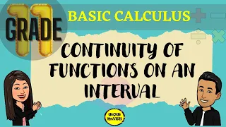 CONTINUITY OF FUNCTION ON AN INTERVAL || BASIC CALCULUS