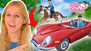 AUTO RIJDEN op STAR STABLE! 🚗 Zijn alle PAARDEN WEG? 😱