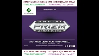 2021 Prizm Draft Picks 2 Case Player Break 6/18/21