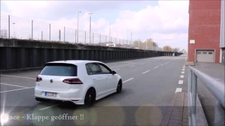 VW Golf 7 R Exhaust Sound 89mm 3,5" Customervideo Klappenauspuff Sportauspuff Bull-X EGO-X