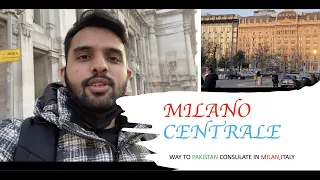 GOING TO CONSULATE GENERAL OF PAKISTAN (BUSIEST RAILWAY STATION IN ITALY)