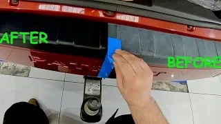 How To Restore Badly Faded Car Plastic Bumpers/Trims-with a Heat Gun & Solution Finish!