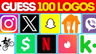 Guess the App Logo in 3 Seconds | 100 Famous | Easy... Impossible Quiz