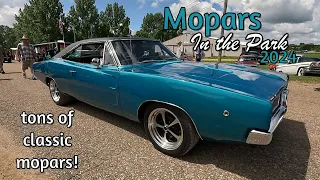 HUGE CLASSIC CAR SHOW !!! Mopars in the Park June 1, 2024 - classic cars - muscle cars - trucks