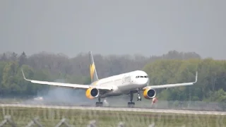 Condor Boeing 757-330(WL) D-ABOJ arrival at Munich Airport Landung Flughafen München