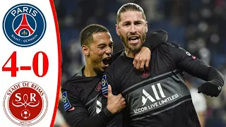 Paris Saint German vs Reims 4-0 Full Extended Highlights & All Goals | League 1  2022  | HD