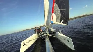 Catamaran  zeilen bij Veere