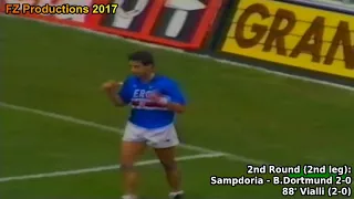 1989-1990 Cup Winners' Cup: UC Sampdoria All Goals (Road to Victory)