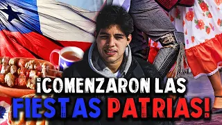 Así COMEN los CHILENOS EN FIESTAS PATRIAS/  Nuestra  primera FONDAS en CHILE