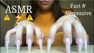 Fast & Aggressive Build Up Table Tapping & Scratching ASMR No Talking