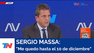 SERGIO MASSA I "No se me pasa por la cabeza dejar el ministerio para hacer campaña"
