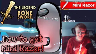 The Legend of the Bone Sword RPG how to get Mini Razor!