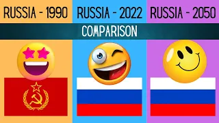 Russia 1990 vs  Russia 2022 vs Russia 2050 | Country Comparison 2022 | Russian Empire Comparison