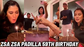 ZSA ZSA PADILLA 59TH BIRTHDAY❤️SINURPRESA ni POPS FERNANDEZ GARY VALENCIANO & REGINE VELASQUEZ