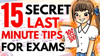 15 SECRET TOPPER'S STUDY TIPS TO SCORE HIGHEST IN EVERY EXAM | 100/100 LAST MINUTE EXAM TIPS