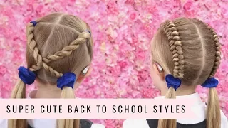 2 SUPER CUTE School Hairstyles by SweetHearts Hair