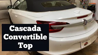 How To Open A 2016 - 2019 Buick Cascada Convertible Top -  Put Soft Top Down & Close