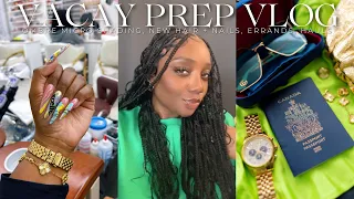 VACAY PREP VLOG: Ombre Microshading, Bohemian Braids, New Nails, Jewelry Haul + More | Tamara Renaye