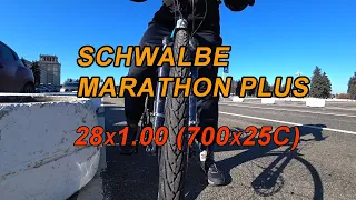 🚴‍💥 Обзор покрышек schwalbe marathon plus 28х1.00 / 🤣 как я накачивал до 8 очков (атм)