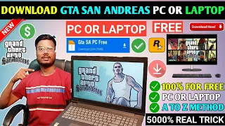 🎮 GTA SAN ANDREAS DOWNLOAD PC | HOW TO DOWNLOAD AND INSTALL GTA SAN ANDREAS IN PC & LAPTOP | GTA SA