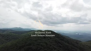 DRONE FOOTAGE FROM MCQUEENS KNOB SOUTH HOLSTON MOUTAIN, SOUTH HOLSTON LAKE, TN