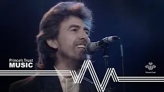 George Harrison & Ringo Starr - While My Guitar Gently Weeps (The Prince's Trust Rock Gala 1987)