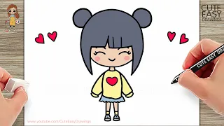 How to Draw a Cute Girl, Easy Drawings