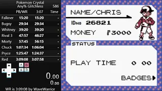 Pokemon Crystal Any% Glitchless in 3:08:10 [Current World Record]