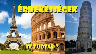 Érdekességek híres épületekről a világban (1) : Eiffel torony - Colosseum - Pisai ferde torony