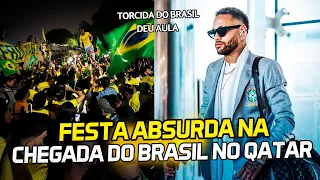 FESTA ABSURDA NA CHEGADA DA SELEÇÃO BRASILEIRA NO QATAR! INDIANOS DERAM AULA NA TORCIDA DO BRASIL