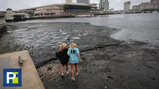 Así quedó la bahía de Tampa luego de que la fuerza del huracán Ian succionara el agua