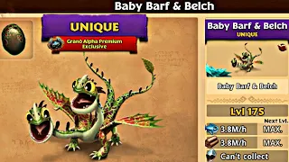 BABY BARF & BELCH MAX LEVEL 175 TITAN MODE - DRAGONS: RISE OF BERK NEW UPDATE