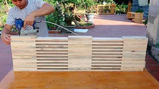 Novelty Recycling Idea From Wood Pallet That You Have Never Seen // Best DIY Wood Garden Bench Plans