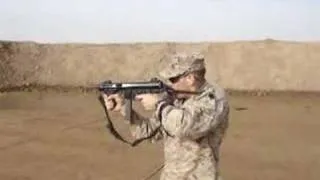 CWO firing Beretta PM12 SMG