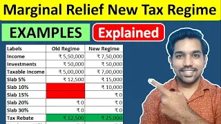 Marginal Relief EXPLAINED in New Tax Regime | Income Tax Calculation [Hindi]