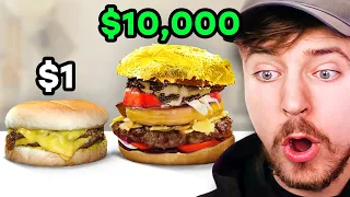 ¡Hamburguesa de $1 vs Hamburguesa de $10,000!