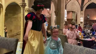 Meeting Snow White at Cinderella’s Castle