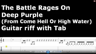 Deep Purple - The Battle Rages On - from Come Hell or High Water (Guitar Riff with tab)