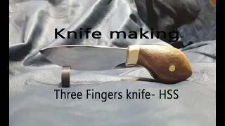 knife making-Three Fingers knife 수제 칼 #8