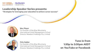 Leadership Speaker Series: Strategies for leveraging your education to achieve career success