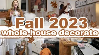 2023 FALL DECORATE WITH ME! | WHOLE HOUSE DECORATING | FALL CLEAN + DECORATE | Lauren Yarbrough