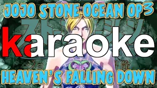 [ KARAOKE ] JoJo's Bizarre Adventure: Stone Ocean Part 3 –『 Heaven's Falling Down 』HD 4K