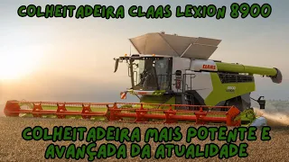 Claas Lexion 8900: A colheitadeira mais tecnológica do mundo .     #agricultura #colhedeira #agro